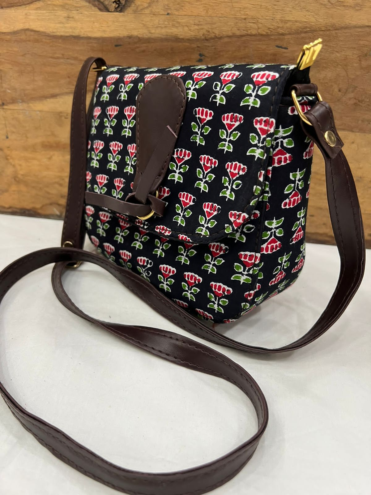 Hand Block Printed Sling Bag