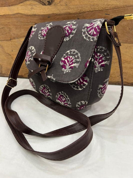 Hand Block Printed Sling Bag