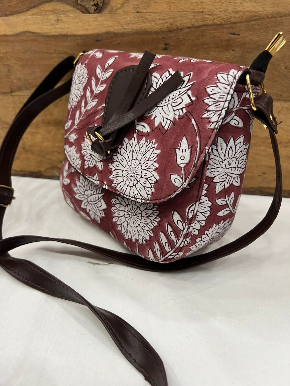 Hand Block Printed Sling Bag