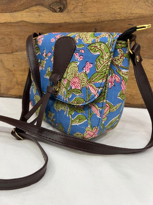 Hand Block Printed Sling Bag