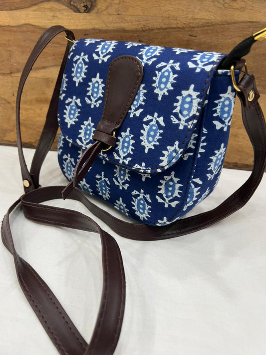 Hand Block Printed Sling Bag
