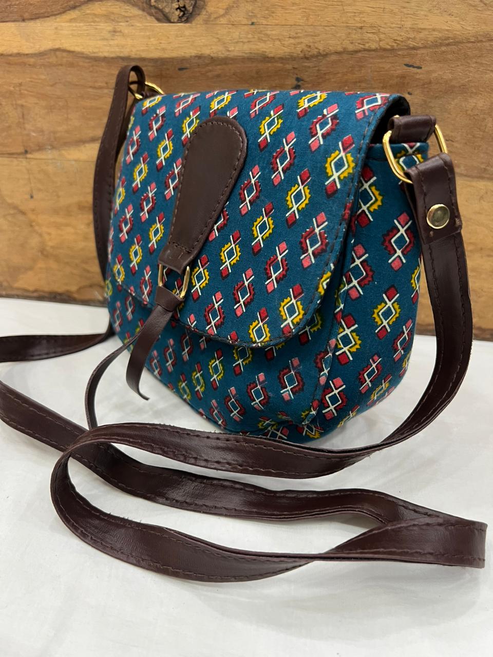 Hand Block Printed Sling Bag