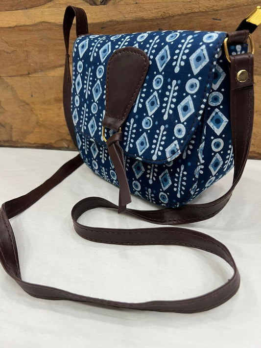 Hand Block Printed Sling Bag