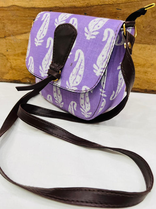 Hand Block Printed Sling Bag