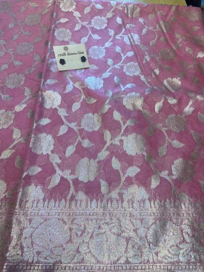 blended chiffon banarasi saree