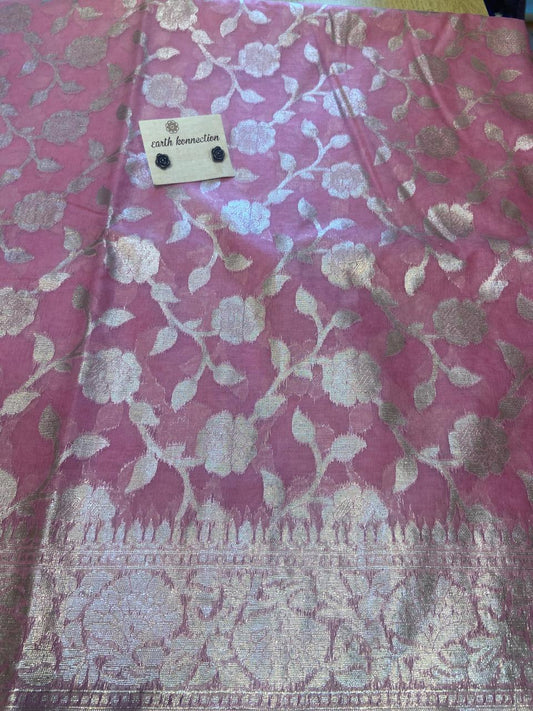 blended chiffon banarasi saree