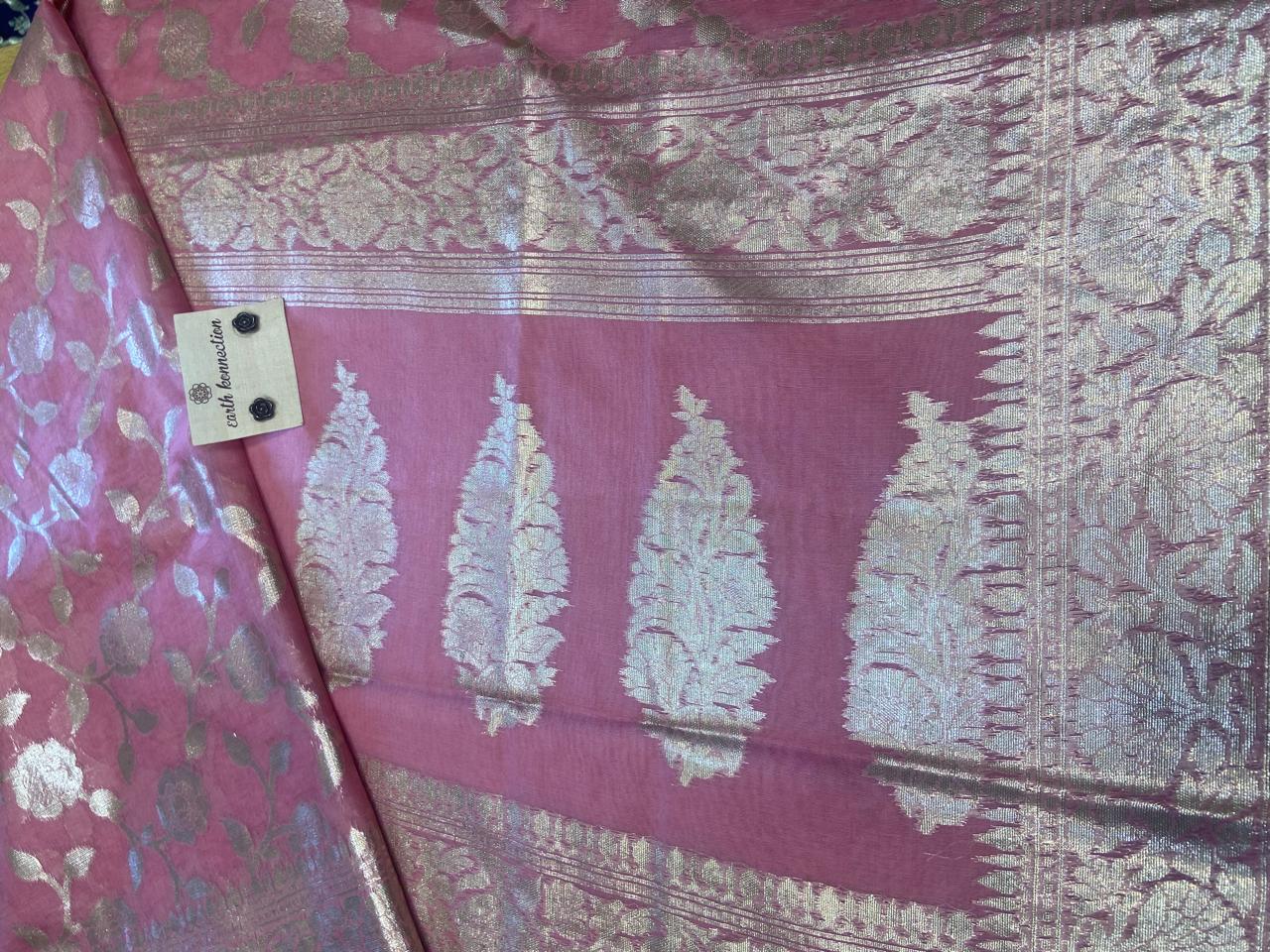 blended chiffon banarasi saree