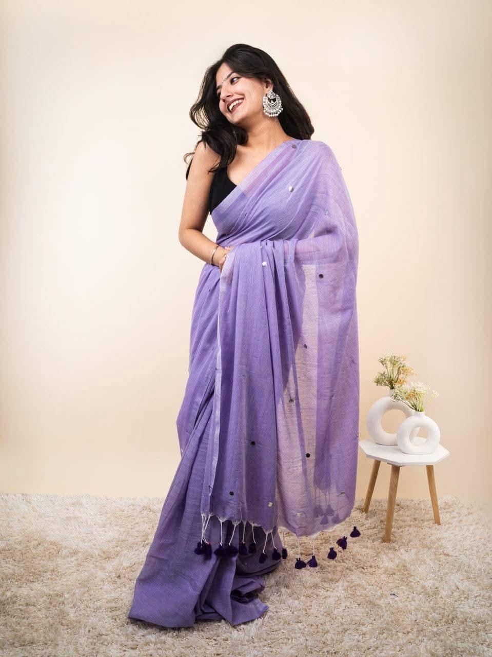 Mulmul Cotton saree