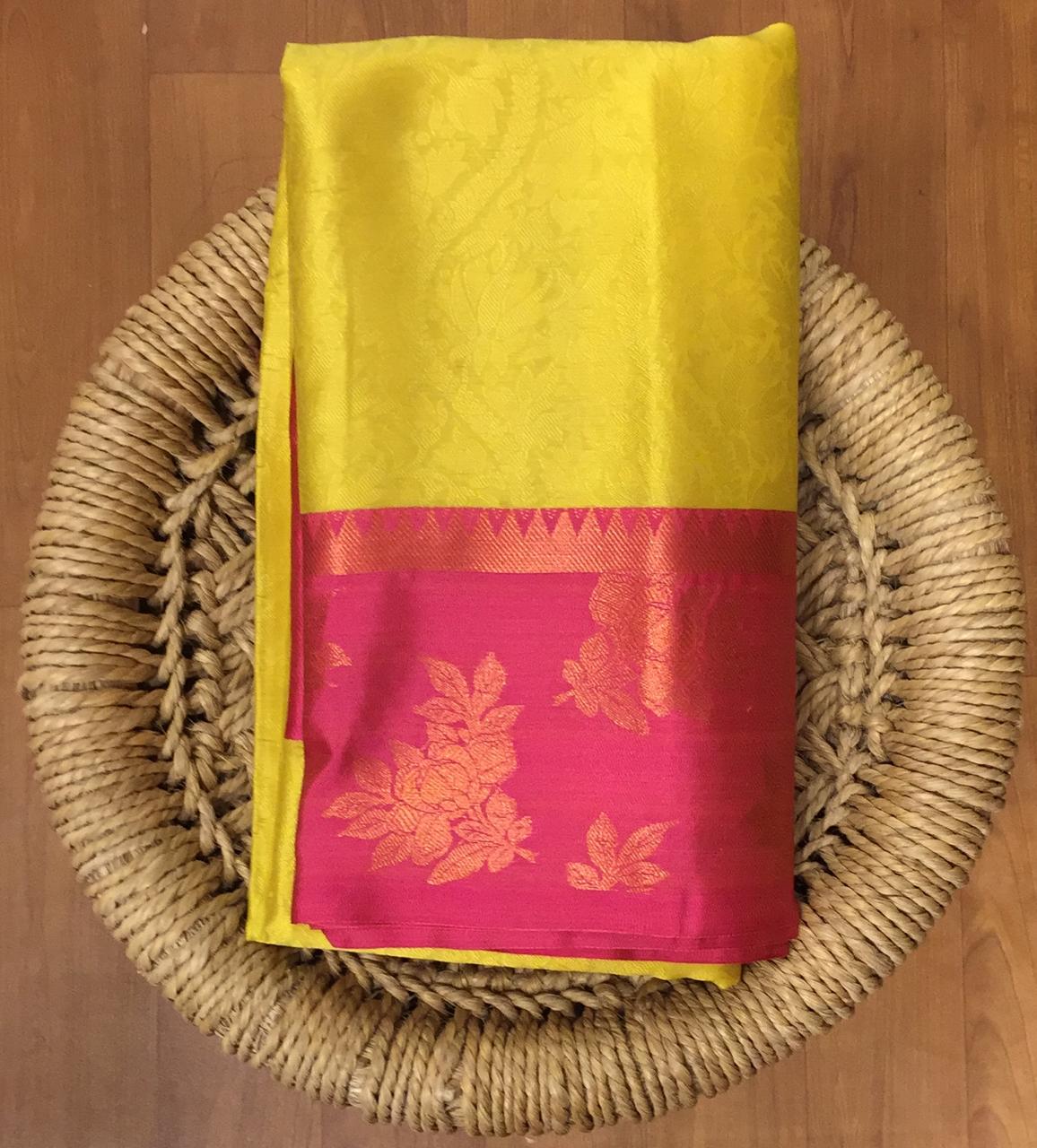 Silk Cotton Brocade Banarasi Saree