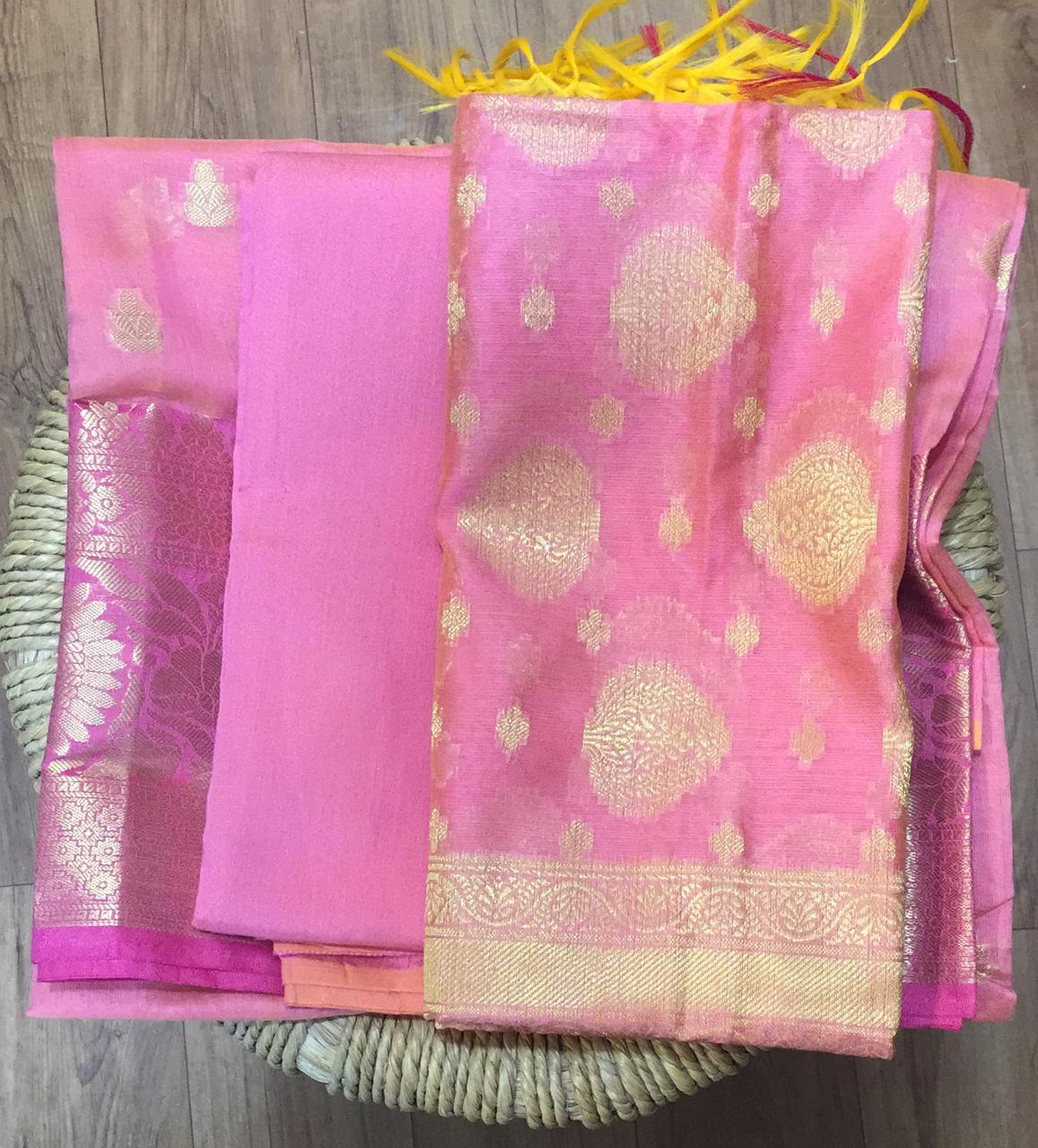 Silk Cotton Banarasi Suit Set