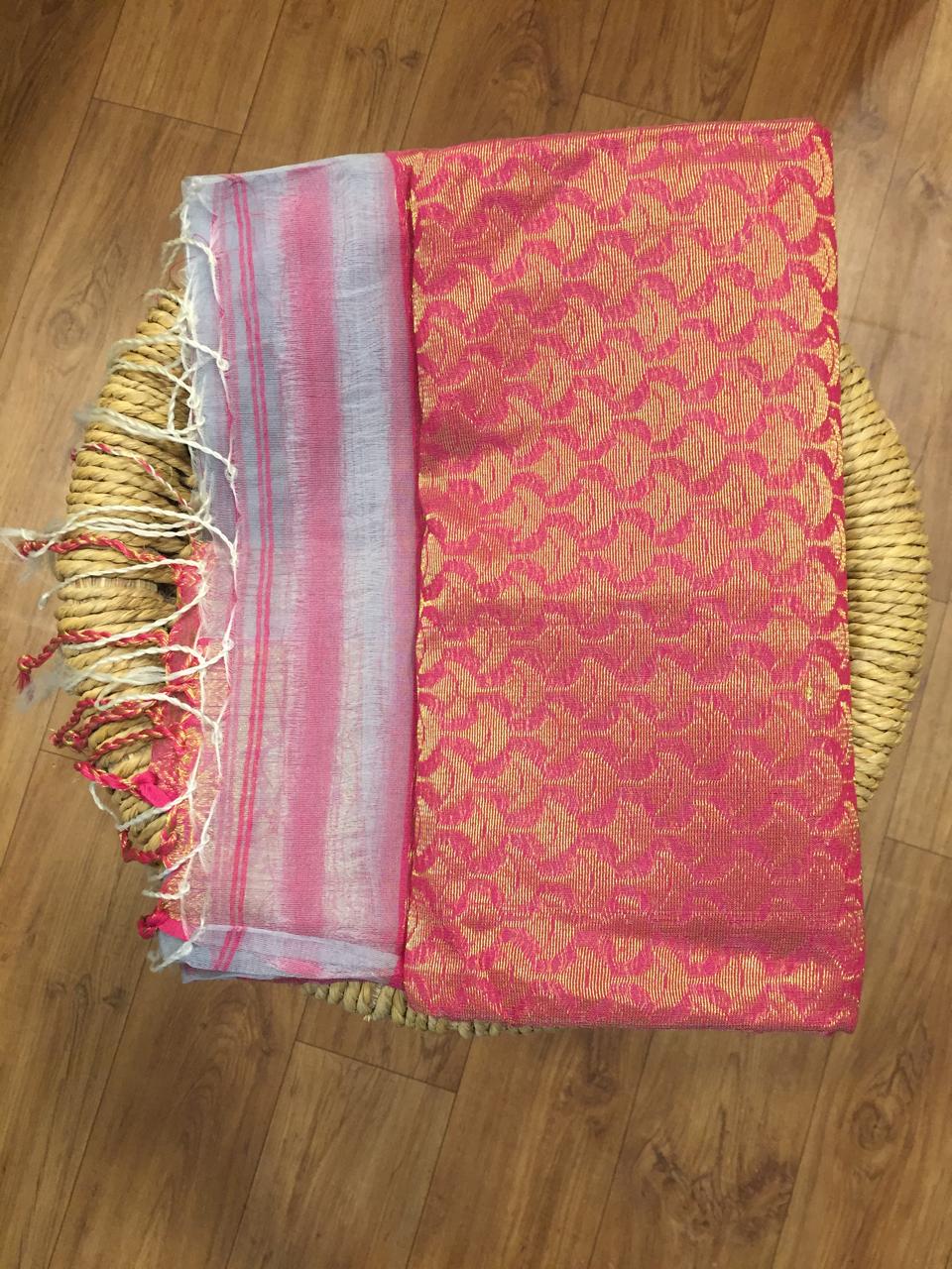 Muslin Silk Jamadani Saree