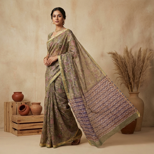 Kota Doria Cotton Saree