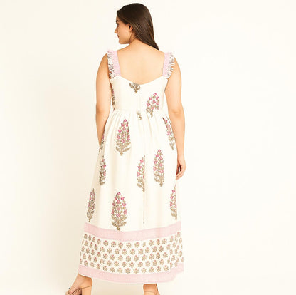 block printed cotton dress