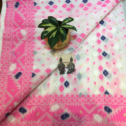 Cotton jamdani saree