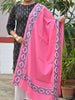 Pink Kantha Cotton Dupatta thumbnail